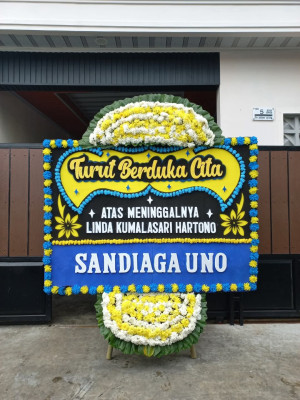 Papan Bunga Duka di Ilir Timur Tiga